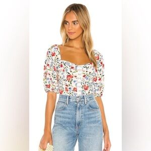 ASTR the Label Hook & Eye Square Neck Top